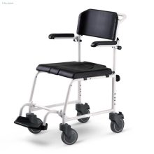 McWet fürdető/tusoló kerekesszék 5" vagy 24" fix kerékkel