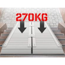 Kerekesszék rámpa, összecsukható, félbe hajtható, aluminium, 153 vagy 183 vagy 305 cm hosszú