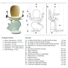 Acorn 130 beltéri, egyenes lépcsőlift - egyenes lépcsőre
