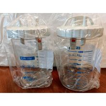 Szívótartály komplett fedővel (NewAspiret), autoklávozható, 1000 ml