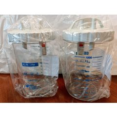   Szívótartály komplett fedővel (NewAspiret), autoklávozható, 1000 ml