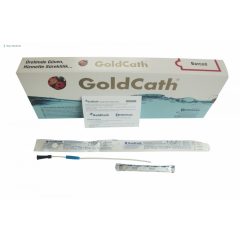   Demersan Goldcath egyszer használatos hidrofil katéter steril vízpatronnal, gyerek, nelaton, 30 cm