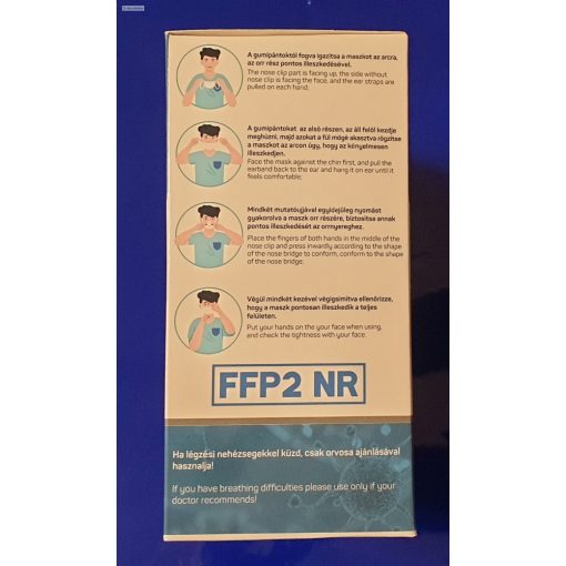FFP2  több rétegű professzionális védőmaszk CE jelöléssel