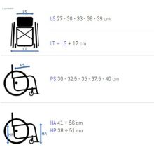 Progeo Exelle Junior, összecsukható gyermek aktív kerekesszék