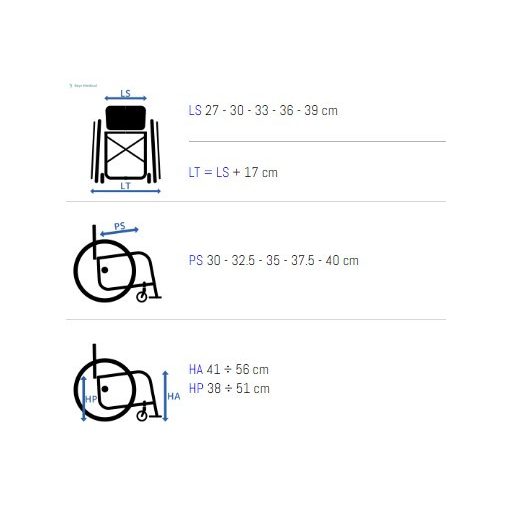 Progeo Exelle Junior, összecsukható gyermek aktív kerekesszék