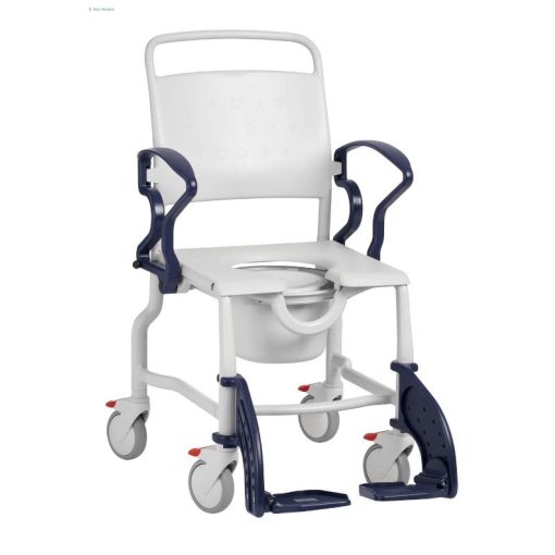 Rebotec Erfurt fürdető/WC-s kerekesszék, 5" kerékkel