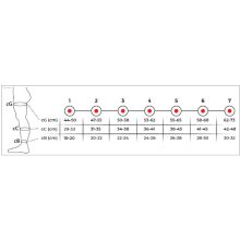 Variteks combtőig érő kompressziós harisnya, zárt orral (AG), II. kompresszió