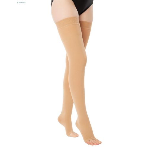 Variteks combtőig érő kompressziós harisnya, nyitott orral (AG), II. kompresszió
