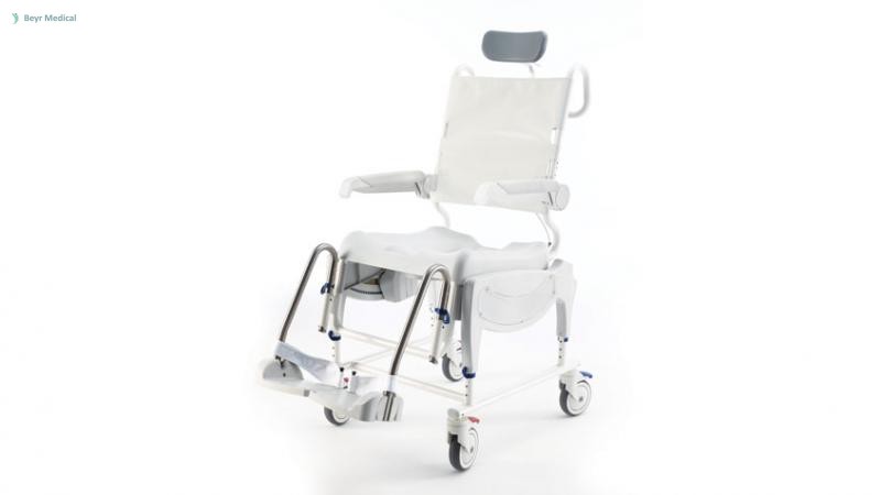 Aquatec Ocean VIP dönthető fürdető kerekesszék 5" kerékkel Aquatec Ocean VIP dönthető fürdető kerekesszék 5" kerékkel